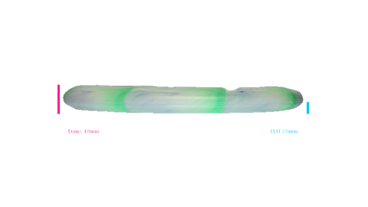 Discraft 2026 BYOP Curbside Chaos Tour Swirl Challenger SS Putter Profile View