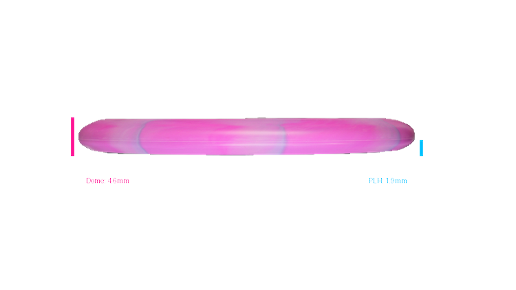 Discraft 2026 BYOP Curbside Chaos Tour Swirl Challenger SS Putter Profile View