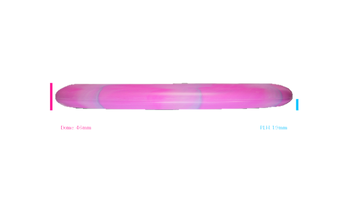 Discraft 2026 BYOP Curbside Chaos Tour Swirl Challenger SS Putter Profile View