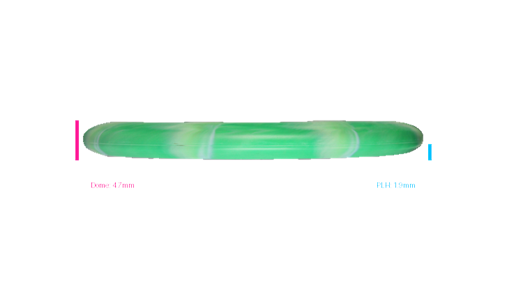 Discraft 2026 BYOP Curbside Chaos Tour Swirl Challenger SS Putter Profile View