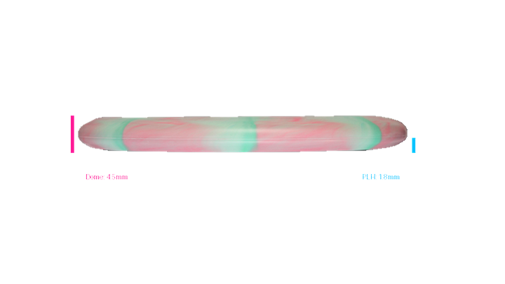 Discraft 2026 BYOP Curbside Chaos Tour Swirl Challenger SS Putter Profile View