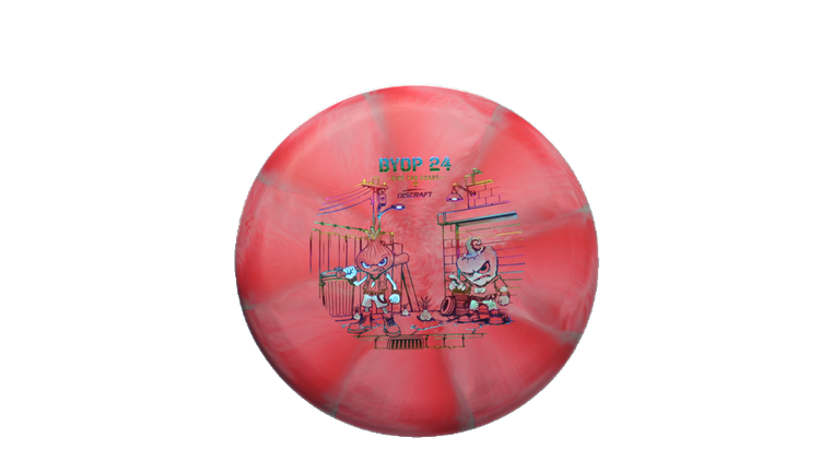 Discraft 2026 BYOP Curbside Chaos Tour Swirl Challenger SS Putter Front View