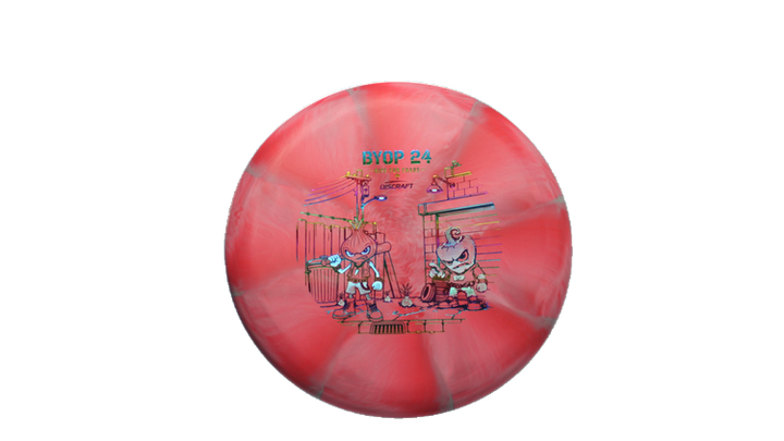 Discraft 2026 BYOP Curbside Chaos Tour Swirl Challenger SS Putter Front View
