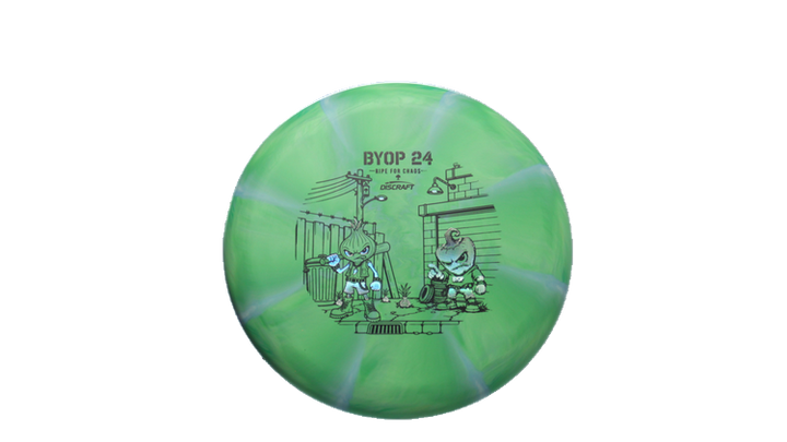 Discraft 2026 BYOP Curbside Chaos Tour Swirl Challenger SS Putter Front View