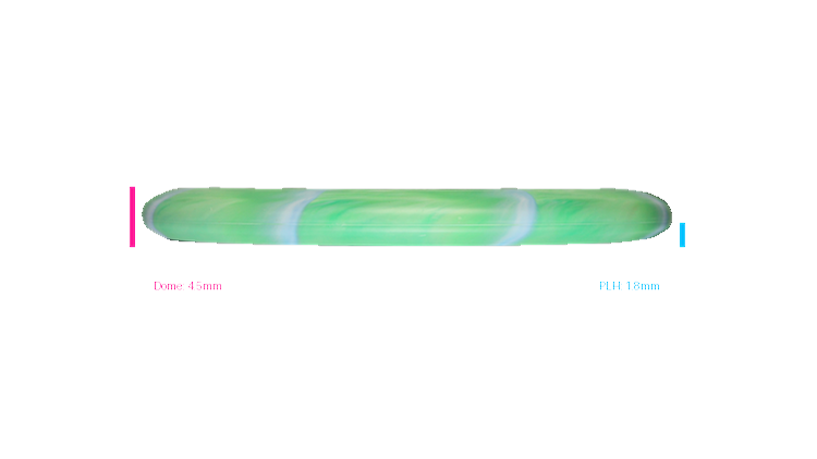 Discraft 2026 BYOP Curbside Chaos Tour Swirl Challenger SS Putter Profile View