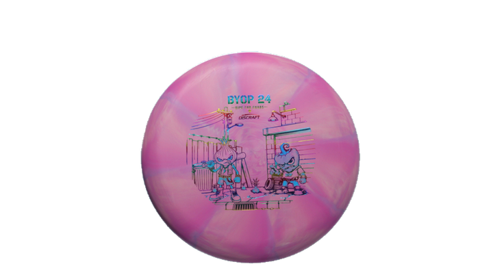 Discraft 2026 BYOP Curbside Chaos Tour Swirl Challenger SS Putter Front View