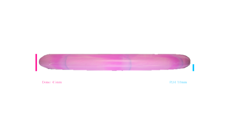 Discraft 2026 BYOP Curbside Chaos Tour Swirl Challenger SS Putter Profile View