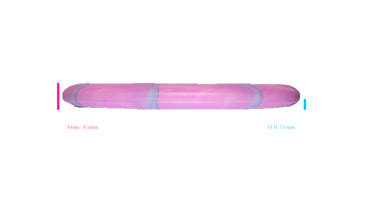 Discraft 2026 BYOP Curbside Chaos Tour Swirl Challenger SS Putter Profile View