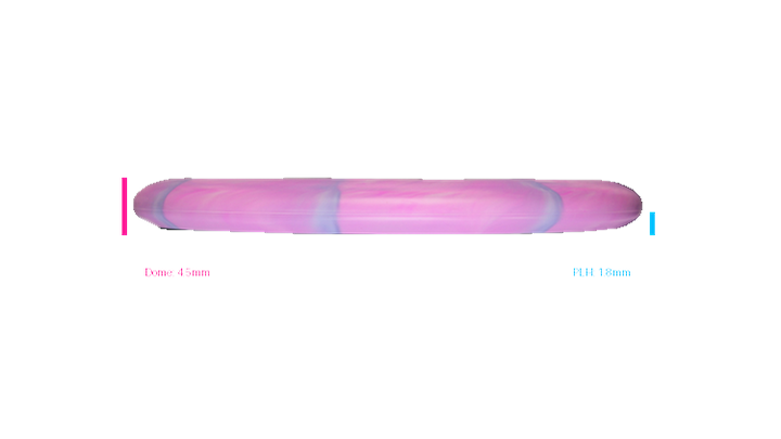 Discraft 2026 BYOP Curbside Chaos Tour Swirl Challenger SS Putter Profile View