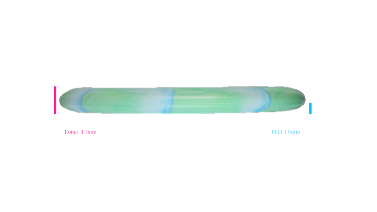 Discraft 2026 BYOP Curbside Chaos Tour Swirl Challenger SS Putter Profile View
