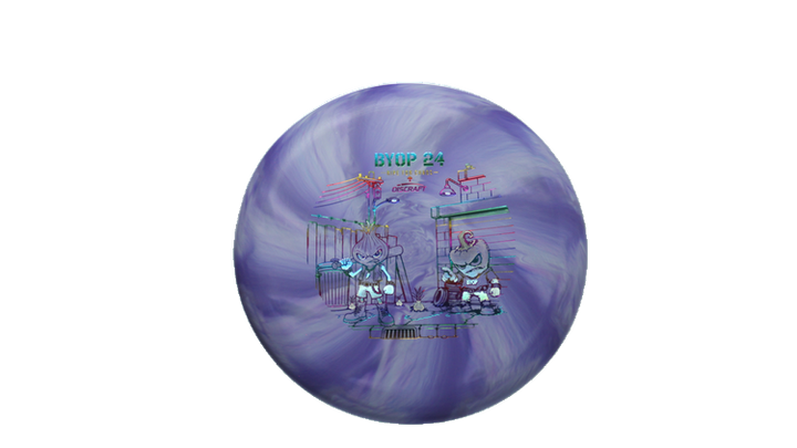 Discraft 2026 BYOP Curbside Chaos Tour Swirl Challenger SS Putter Front View