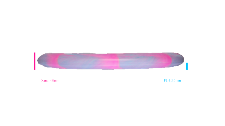 Discraft 2026 BYOP Curbside Chaos Tour Swirl Challenger SS Putter Profile View