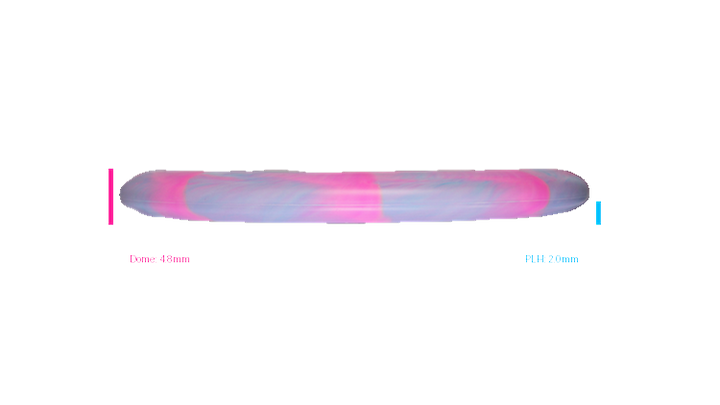Discraft 2026 BYOP Curbside Chaos Tour Swirl Challenger SS Putter Profile View