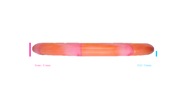 Discraft 2026 BYOP Curbside Chaos Tour Swirl Challenger SS Putter Profile View