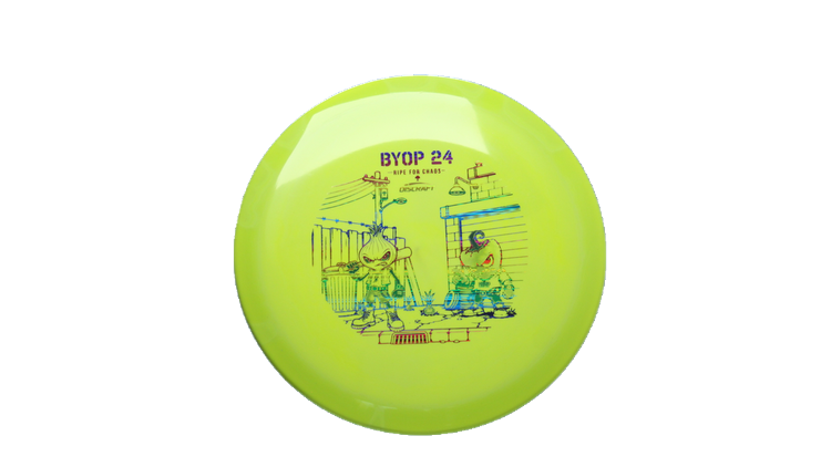 Discraft 2026 BYOP Curbside Chaos ESP Cigarra Fairway Driver Front View