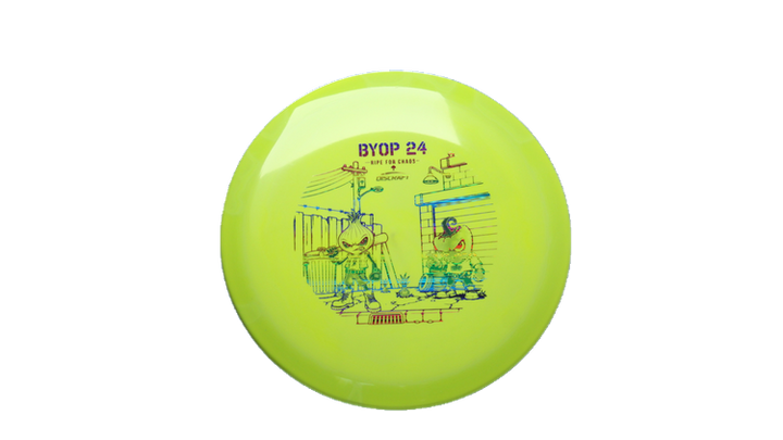 Discraft 2026 BYOP Curbside Chaos ESP Cigarra Fairway Driver Front View