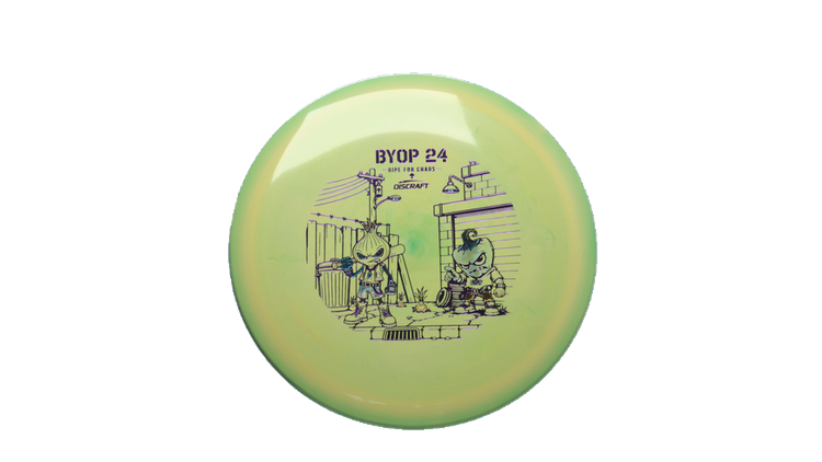 Discraft 2026 BYOP Curbside Chaos ESP Cigarra Fairway Driver Front View