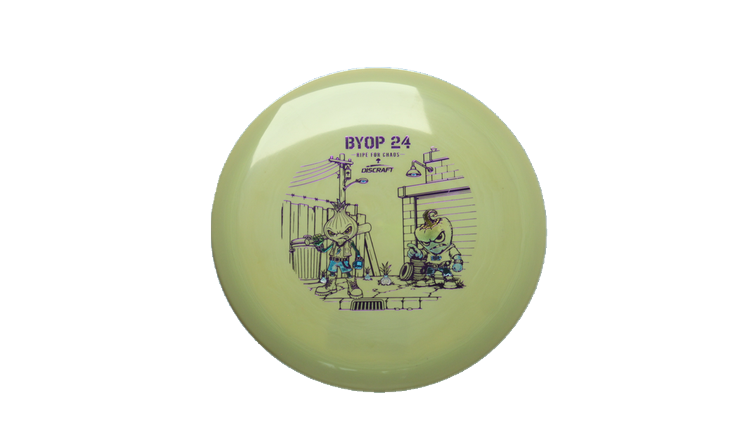 Discraft 2026 BYOP Curbside Chaos ESP Cigarra Fairway Driver Front View