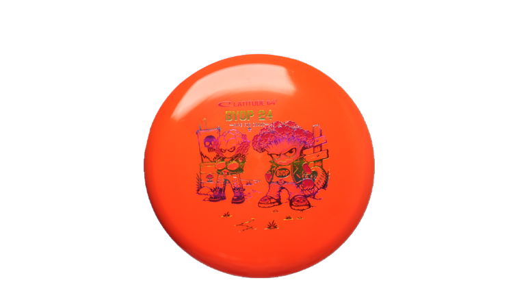 Latitude 64 2026 BYOP Toxic Crowns Gold Ruby Putter Front View