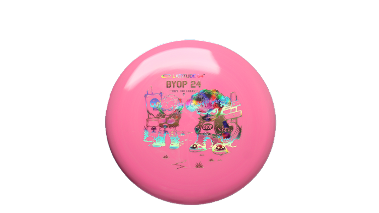 Latitude 64 2026 BYOP Toxic Crowns Gold Ruby Putter Front View