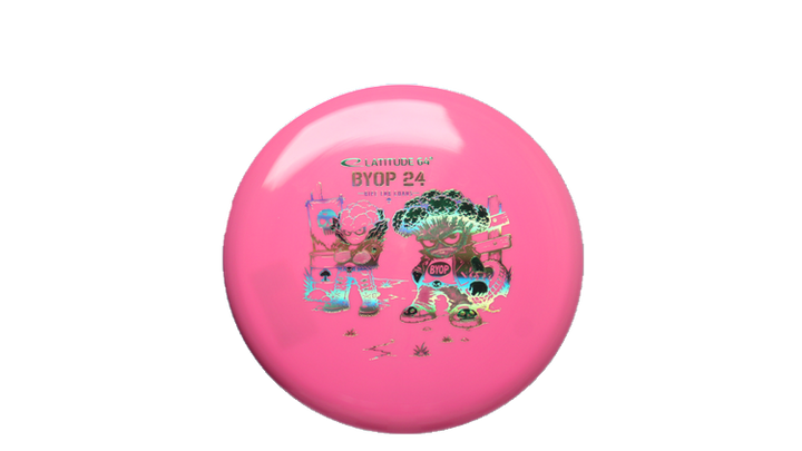 Latitude 64 2026 BYOP Toxic Crowns Gold Ruby Putter Front View
