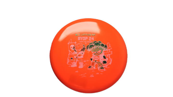 Latitude 64 2026 BYOP Toxic Crowns Gold Ruby Putter Front View