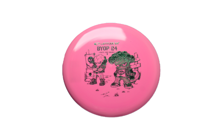 Latitude 64 2026 BYOP Toxic Crowns Gold Ruby Putter Front View