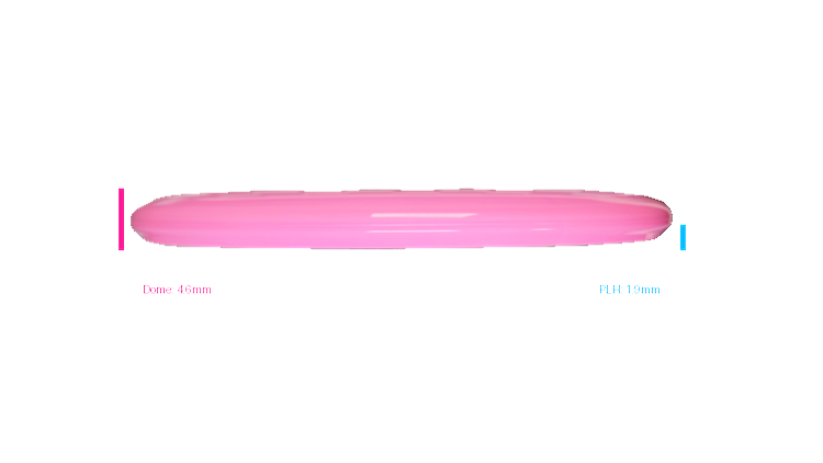 Latitude 64 2026 BYOP Toxic Crowns Gold Ruby Putter Profile View