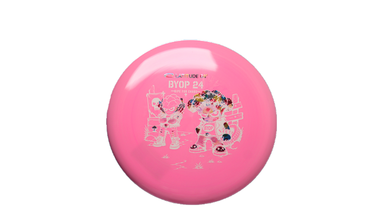 Latitude 64 2026 BYOP Toxic Crowns Gold Ruby Putter Front View