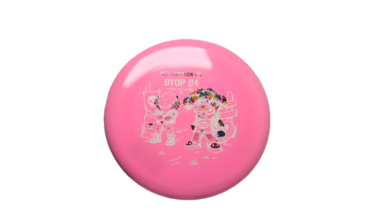 Latitude 64 2026 BYOP Toxic Crowns Gold Ruby Putter Front View