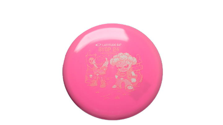Latitude 64 2026 BYOP Toxic Crowns Gold Ruby Putter Front View