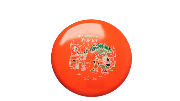 Latitude 64 2026 BYOP Toxic Crowns Gold Ruby Putter Front View