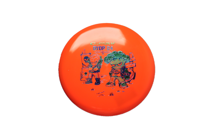 Latitude 64 2026 BYOP Toxic Crowns Gold Ruby Putter Front View