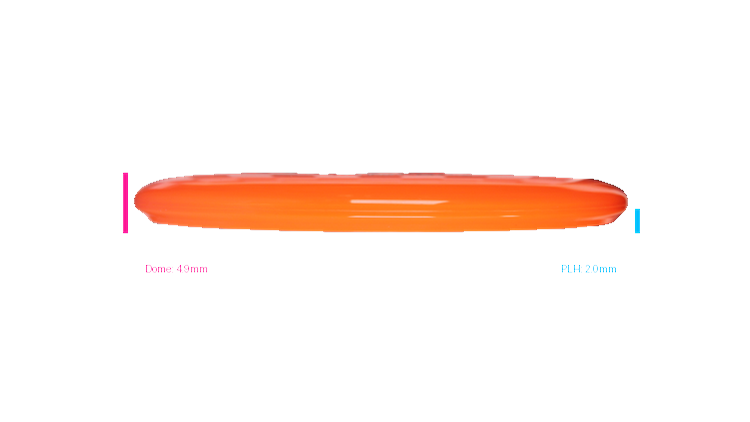 Latitude 64 2026 BYOP Toxic Crowns Gold Ruby Putter Profile View