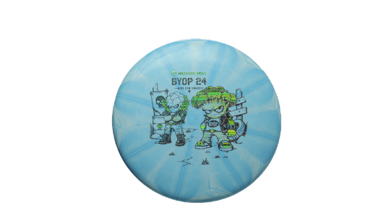 Westside Discs 2026 BYOP Toxic Crowns BT Medium Burst Maiden Putter Front View