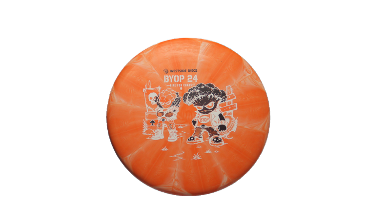 Westside Discs 2026 BYOP Toxic Crowns BT Medium Burst Maiden Putter Front View