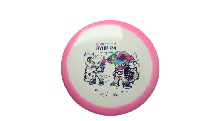 Westside Discs 2026 BYOP Toxic Crowns Tournament Orbit Pine Midrange Front View