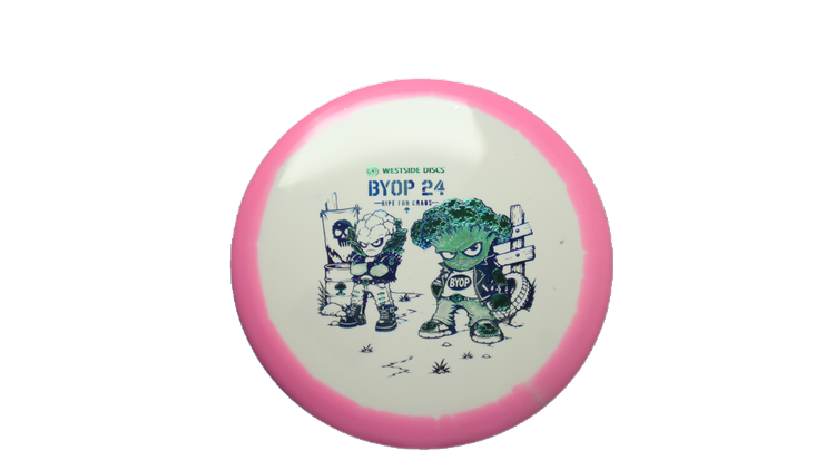 Westside Discs 2026 BYOP Toxic Crowns Tournament Orbit Pine Midrange Front View