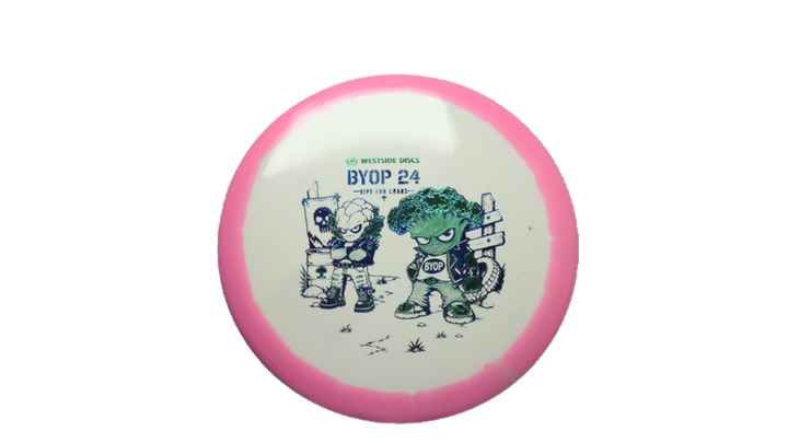 Westside Discs 2026 BYOP Toxic Crowns Tournament Orbit Pine Midrange Front View