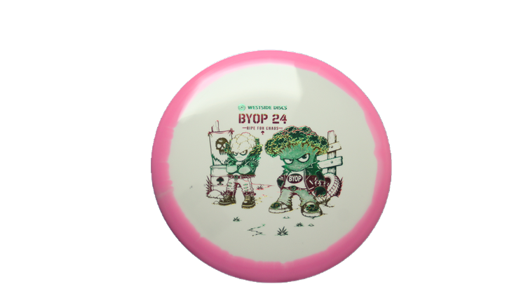 Westside Discs 2026 BYOP Toxic Crowns Tournament Orbit Pine Midrange Front View