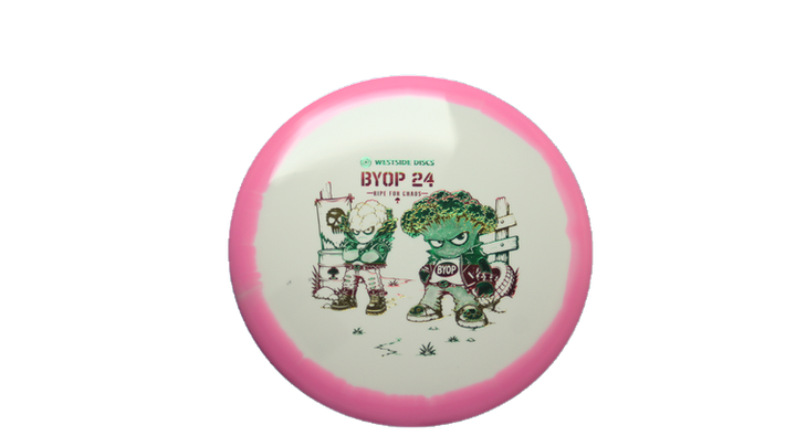Westside Discs 2026 BYOP Toxic Crowns Tournament Orbit Pine Midrange Front View