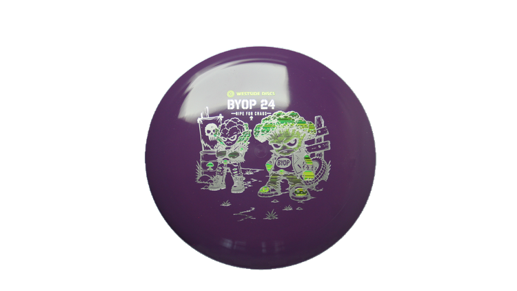 Westside Discs 2026 BYOP Toxic Crowns Tournament Orbit Underworld Fairway Driver Front View