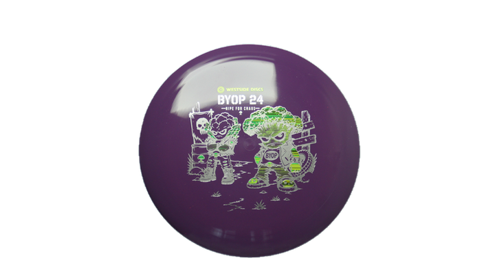 Westside Discs 2026 BYOP Toxic Crowns Tournament Orbit Underworld Fairway Driver Front View