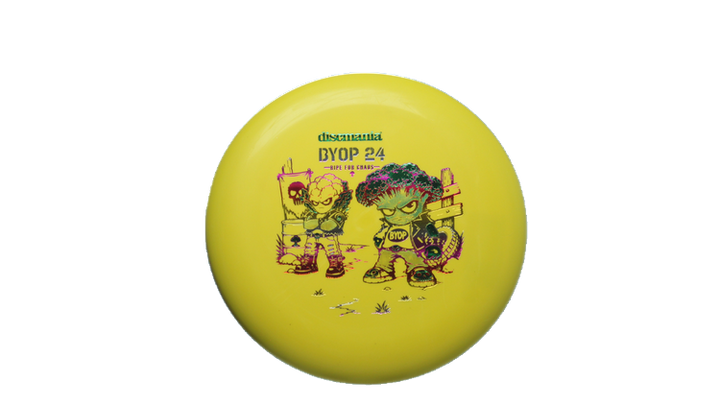 Discmania 2026 BYOP Toxic Crowns Flex 2 D-Line P1X Putter Front View