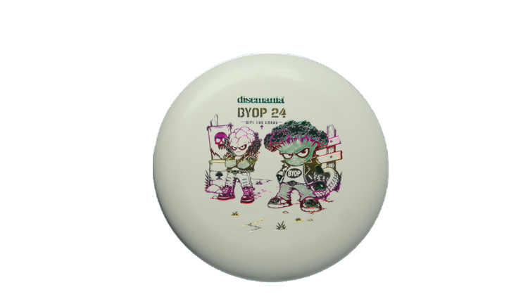 Discmania 2026 BYOP Toxic Crowns Flex 2 D-Line P1X Putter Front View
