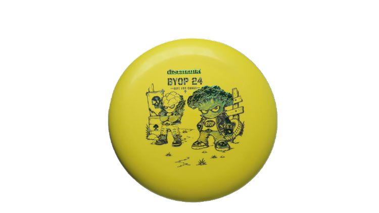 Discmania 2026 BYOP Toxic Crowns Flex 2 D-Line P1X Putter Front View