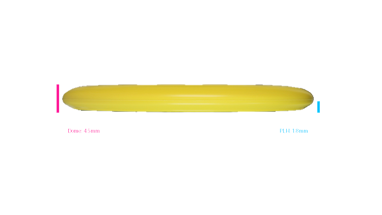 Discmania 2026 BYOP Toxic Crowns Flex 2 D-Line P1X Putter Profile View
