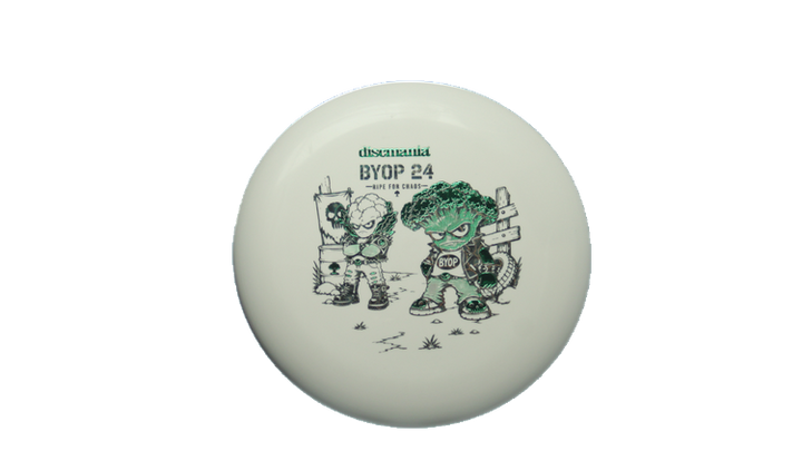 Discmania 2026 BYOP Toxic Crowns Flex 2 D-Line P1X Putter Front View