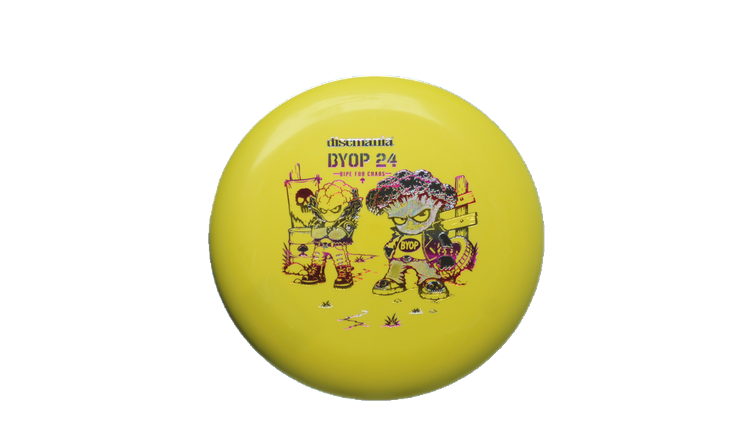 Discmania 2026 BYOP Toxic Crowns Flex 2 D-Line P1X Putter Front View