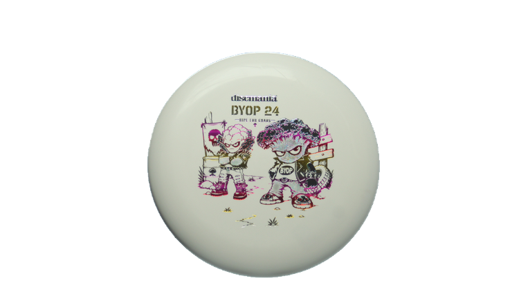 Discmania 2026 BYOP Toxic Crowns Flex 2 D-Line P1X Putter Front View